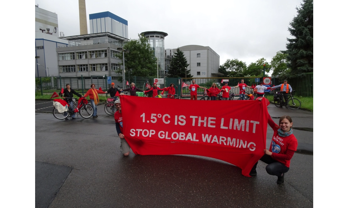 Fahrraddemo zum Kraftwerk Merkenich